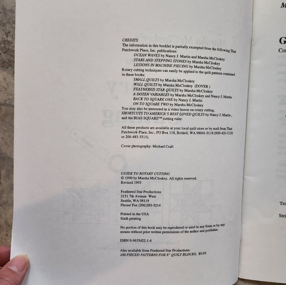 Guide to Rotary Cuttings Marsha McCloskey's - Picture 4 of 7